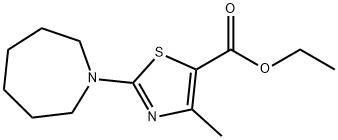 ethyl 2-azepan-1-yl-4-methyl-1,3-thiazole-5-carboxylate Struktur