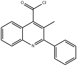 3-methyl-2-phenylquinoline-4-carbonyl chloride Struktur