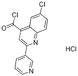 6-chloro-2-pyridin-3-ylquinoline-4-carbonyl chloride hydrochloride Struktur