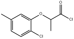 2-(2-chloro-5-methylphenoxy)propanoyl chloride Struktur