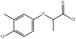 2-(4-chloro-3-methylphenoxy)propanoyl chloride Struktur