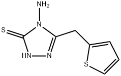 4-amino-5-(2-thienylmethyl)-4H-1,2,4-triazole-3-thiol Struktur