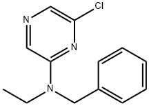 N-Benzyl-6-chloro-N-ethyl-2-pyrazinamine Struktur