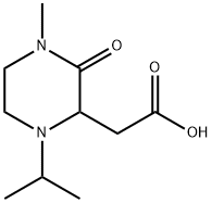 2-(1-Isopropyl-4-methyl-3-oxo-2-piperazinyl)-acetic acid Struktur