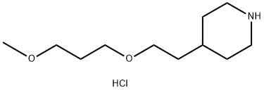 3-Methoxypropyl 2-(4-piperidinyl)ethyl etherhydrochloride Struktur