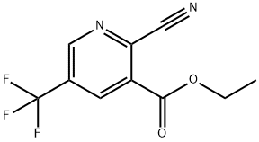 Ethyl 2-cyano-5-(trifluoromethyl)nicotinate Struktur