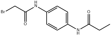 N-{4-[(2-Bromoacetyl)amino]phenyl}propanamide Struktur