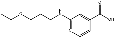 2-[(3-Ethoxypropyl)amino]isonicotinic acid Struktur