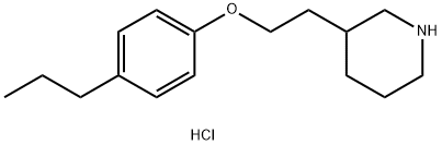 3-[2-(4-Propylphenoxy)ethyl]piperidinehydrochloride Struktur