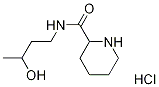 N-(3-Hydroxybutyl)-2-piperidinecarboxamidehydrochloride Struktur