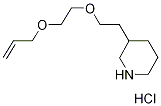 3-{2-[2-(Allyloxy)ethoxy]ethyl}piperidinehydrochloride Struktur