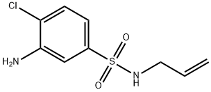 N-Allyl-3-amino-4-chlorobenzenesulfonamide Struktur