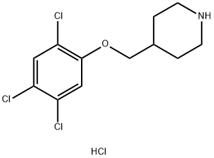 4-[(2,4,5-Trichlorophenoxy)methyl]piperidinehydrochloride Struktur