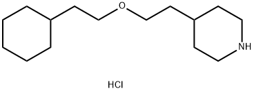 4-[2-(2-Cyclohexylethoxy)ethyl]piperidinehydrochloride Struktur