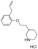 3-[2-(2-Allylphenoxy)ethyl]piperidinehydrochloride Struktur