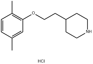 4-[2-(2,5-Dimethylphenoxy)ethyl]piperidinehydrochloride Struktur