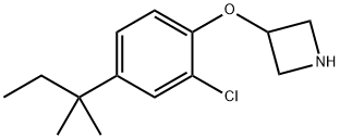 3-[2-Chloro-4-(tert-pentyl)phenoxy]azetidine Struktur