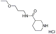 N-(3-Ethoxypropyl)-3-piperidinecarboxamidehydrochloride Struktur