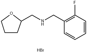 (2-Fluoro-benzyl)-(tetrahydro-furan-2-ylmethyl)-amine hydrobromide Struktur