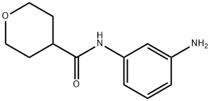 N-(3-Aminophenyl)tetrahydro-2H-pyran-4-carboxamide Struktur