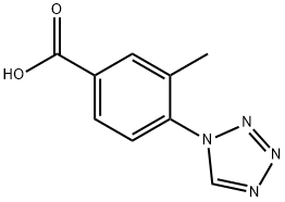 3-Methyl-4-tetrazol-1-yl-benzoic acid Struktur