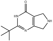 2-(tert-Butyl)-6,7-dihydro-5H-pyrrolo-[3,4-d]pyrimidin-4-ol Struktur