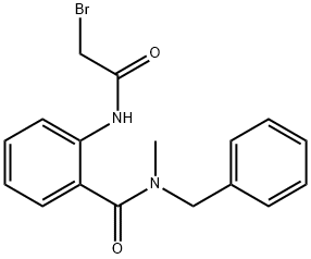 N-Benzyl-2-[(2-bromoacetyl)amino]-N-methylbenzamide Struktur