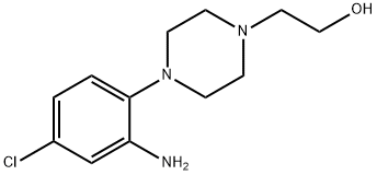 2-[4-(2-Amino-4-chlorophenyl)-1-piperazinyl]-1-ethanol Struktur