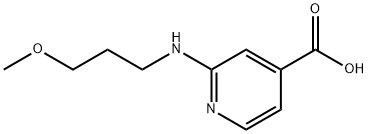 2-[(3-Methoxypropyl)amino]isonicotinic acid Struktur