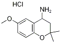 6-Methoxy-2,2-dimethyl-chroman-4-ylaminehydrochloride Struktur