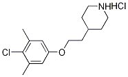 4-[2-(4-Chloro-3,5-dimethylphenoxy)ethyl]-piperidine hydrochloride Struktur