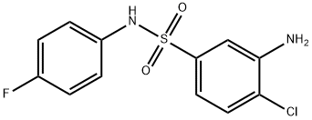 3-Amino-4-chloro-N-(4-fluorophenyl)-benzenesulfonamide Struktur