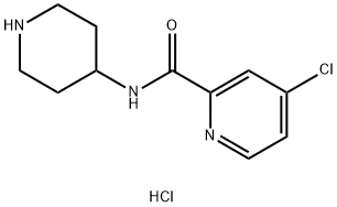 4-Chloro-N-(4-piperidinyl)-2-pyridinecarboxamidehydrochloride Struktur