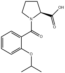 1-(2-Isopropoxy-benzoyl)-pyrrolidine-2-carboxylic acid Struktur