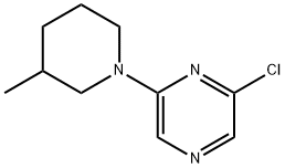 2-Chloro-6-(3-methyl-1-piperidinyl)pyrazine Struktur