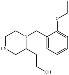 2-[1-(2-Ethoxybenzyl)-2-piperazinyl]ethanol Struktur