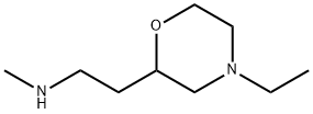 2-(4-ethylmorpholin-2-yl)-N-methylethanamine Struktur