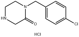 2-piperazinone, 1-[(4-chlorophenyl)methyl]- Struktur