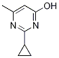 4-pyrimidinol, 2-cyclopropyl-6-methyl- Struktur