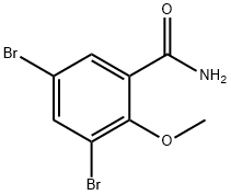 benzamide, 3,5-dibromo-2-methoxy- Struktur