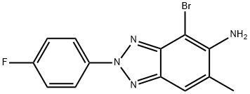 2H-1,2,3-benzotriazol-5-amine, 4-bromo-2-(4-fluorophenyl)- Struktur