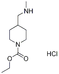 1-piperidinecarboxylic acid, 4-[(methylamino)methyl]-, eth Struktur