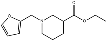 Ethyl 1-(2-furylmethyl)piperidine-3-carboxylate Struktur