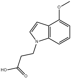 3-(4-Methoxy-1H-indol-1-yl)propanoic acid Struktur