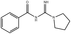 N-[Imino(pyrrolidin-1-yl)methyl]benzamide Struktur