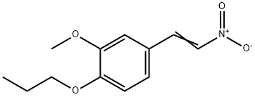 2-Methoxy-4-(2-nitrovinyl)-1-propoxybenzene Struktur