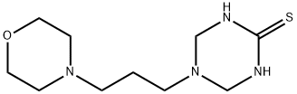 5-(3-Morpholin-4-ylpropyl)-1,4,5,6-tetrahydro-1,3,5-triazine-2-thiol Struktur