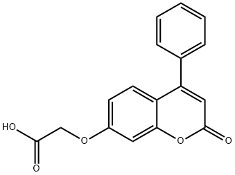 [(2-Oxo-4-phenyl-2H-chromen-7-yl)oxy]acetic acid Struktur