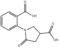 1-(2-Carboxyphenyl)-5-oxopyrrolidine-3-carboxylic acid Struktur