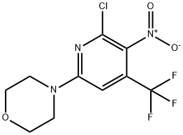 4'-(6-Chloro-5-nitro-4-(trifluoromethyl)pyridin-2-yl)morpholine Struktur